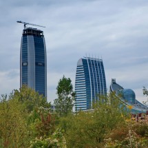Modern buildings close to Sofia's Exposition Center